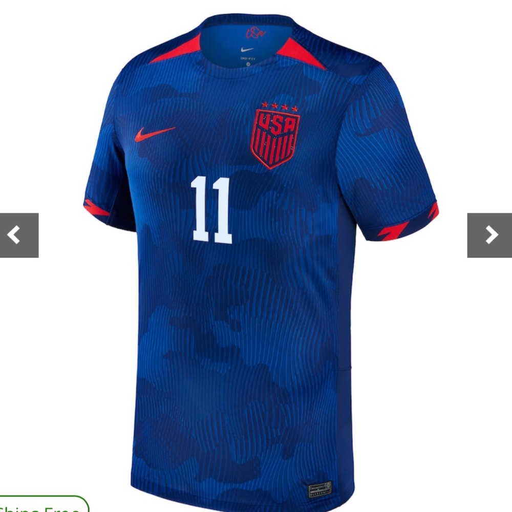Nike Sophia Smith Royal USWNT 2023 Away Jersey - Picture 2 of 5